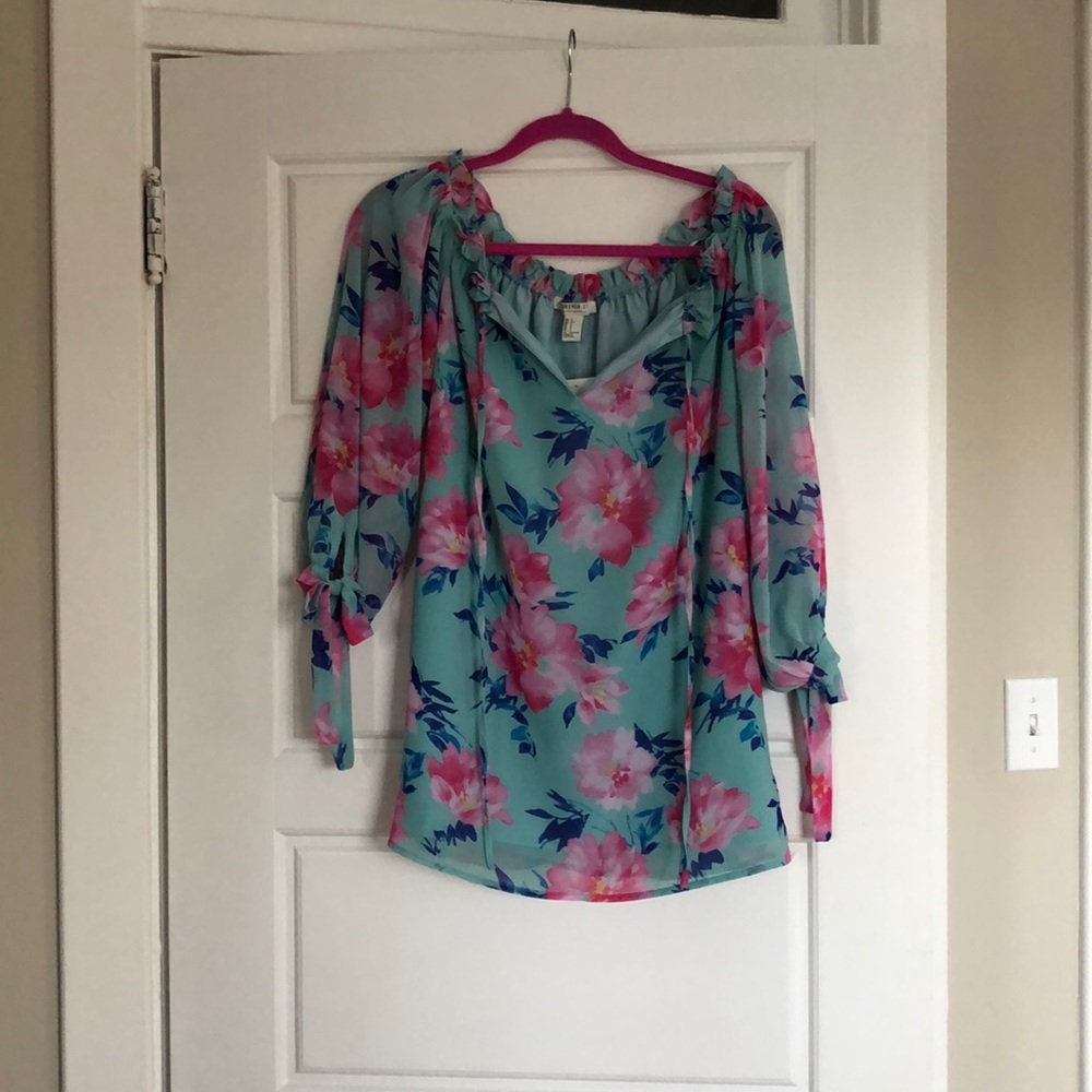 Forever 21 Tunic with Tropical Print